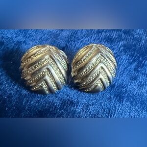 Silver Textured Earrings